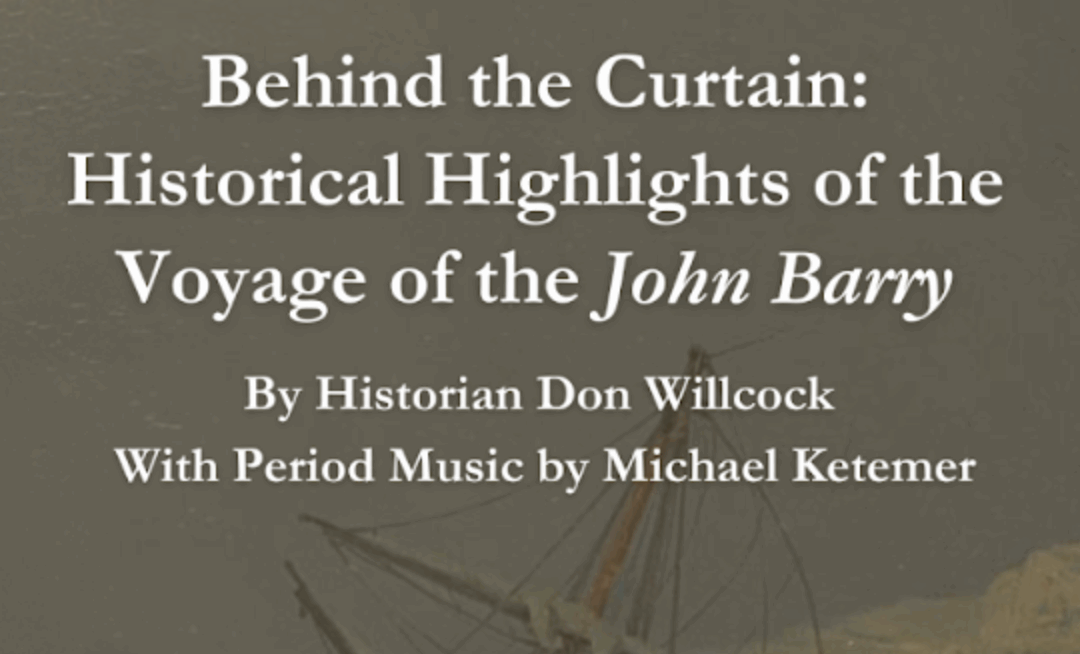 MEDIA RELEASE: Behind The Curtain: The History & Music John Barry Emigrant Ship